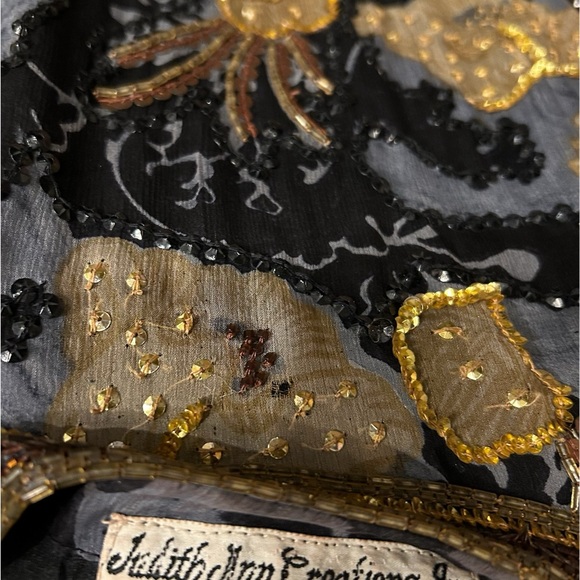 Vintage Judith Ann Creations Silk Beaded Blouse - Women’s M - Picture 2 of 3